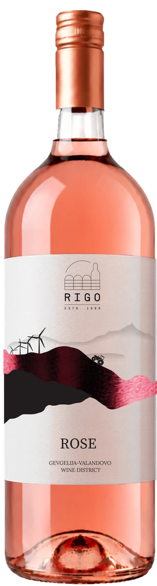 Rosé wine bottle