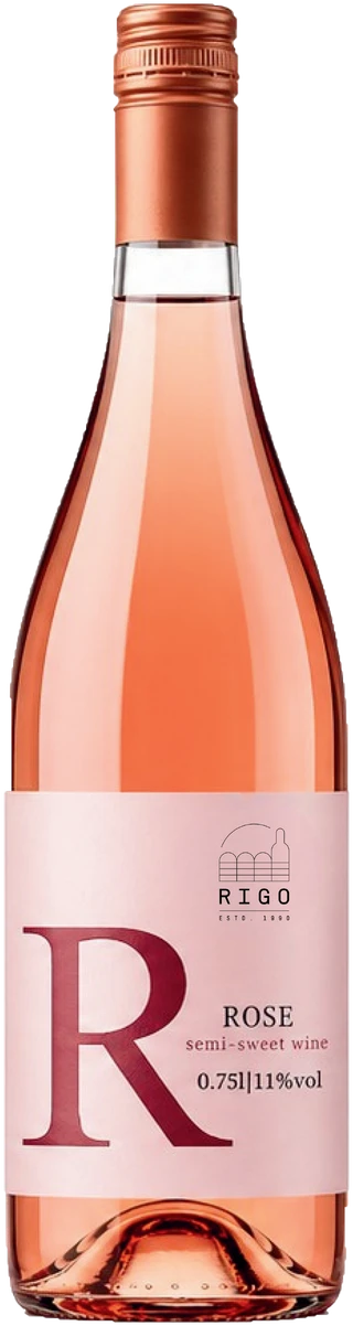 Rosé wine bottle